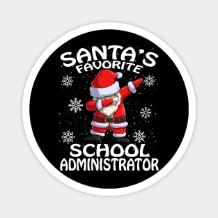 Santas Favorite School Administrator Christmas Magnet